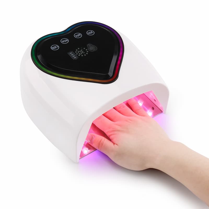 Lampe à ongles UV et LED Colorful Heart 96w