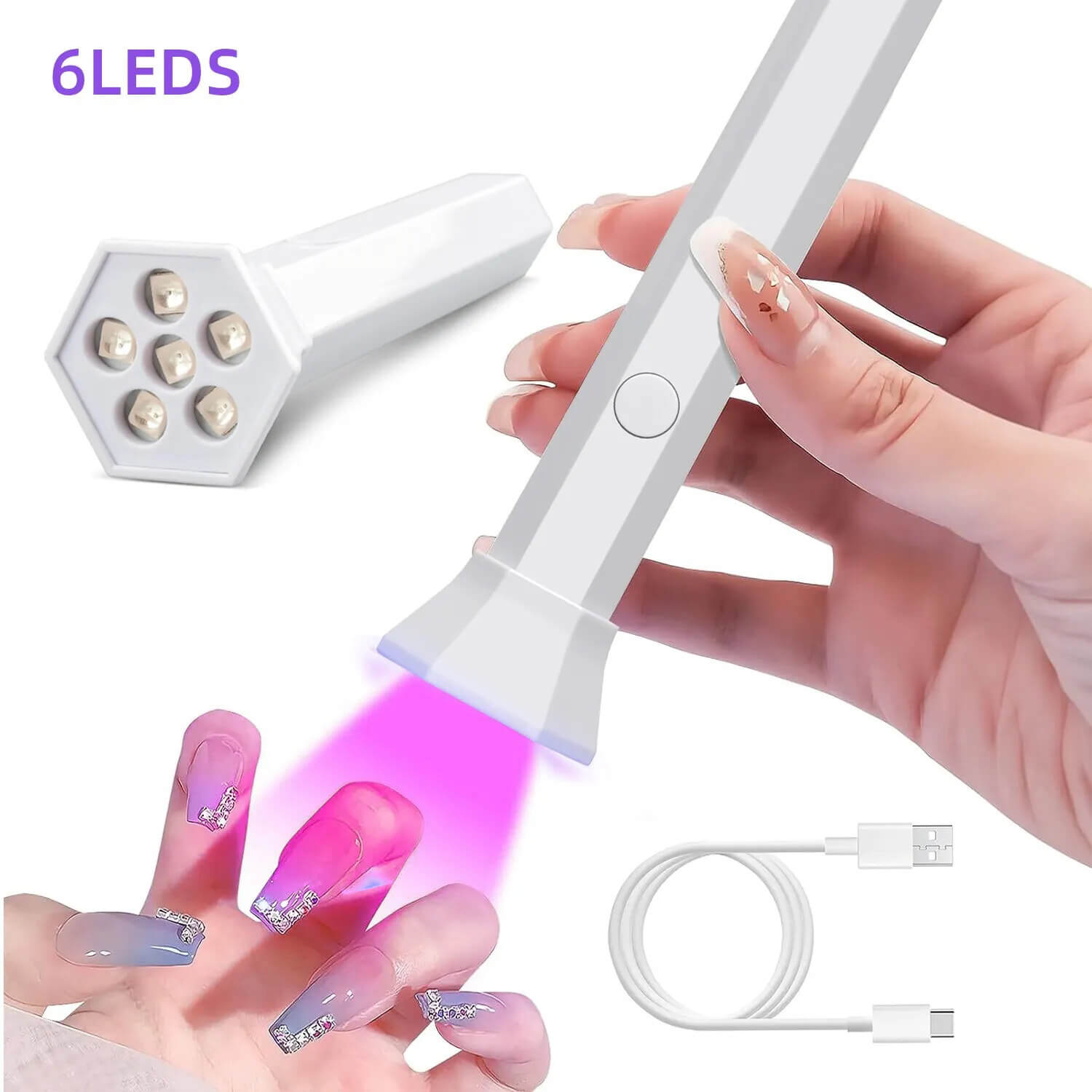 Cordless Handheld Mini UV LED Nail Lamp
