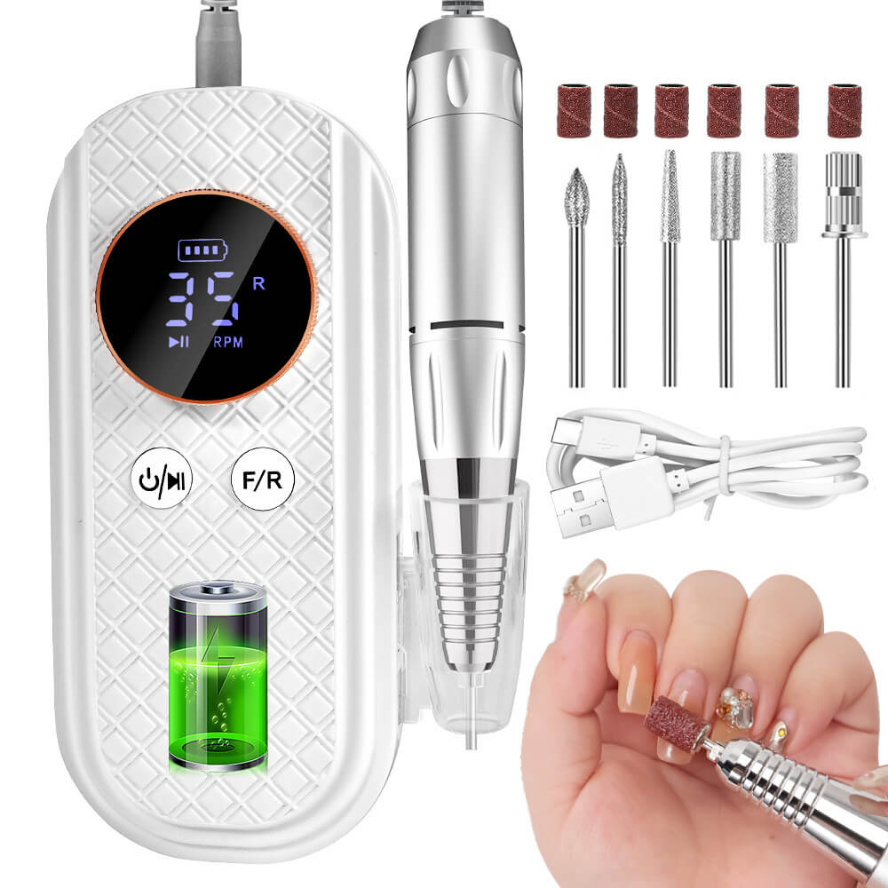 35000 RPM Rechargeable Cordless Nail Drill Machine