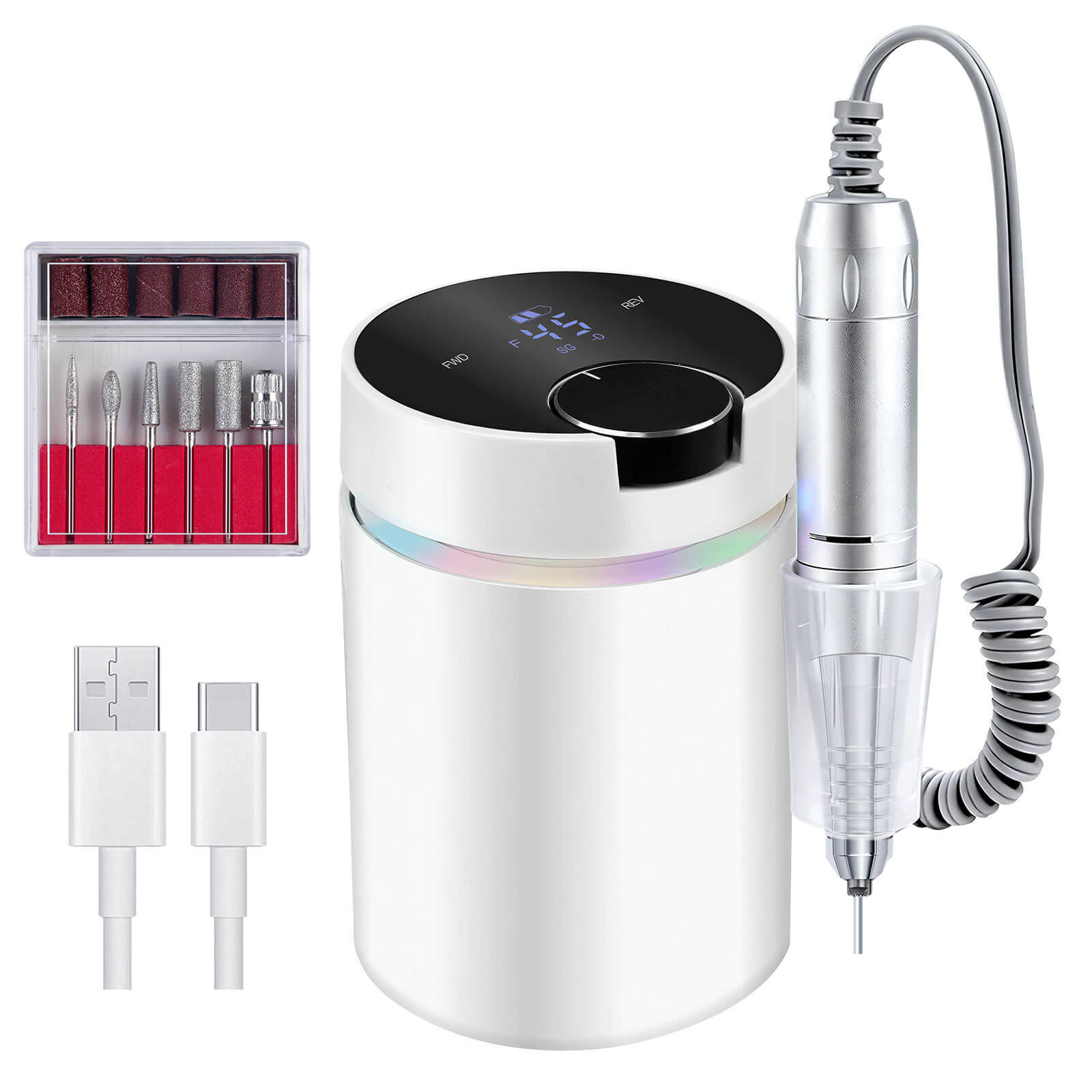 45000 RPM Rechargeable Electric Nail Drill Machine