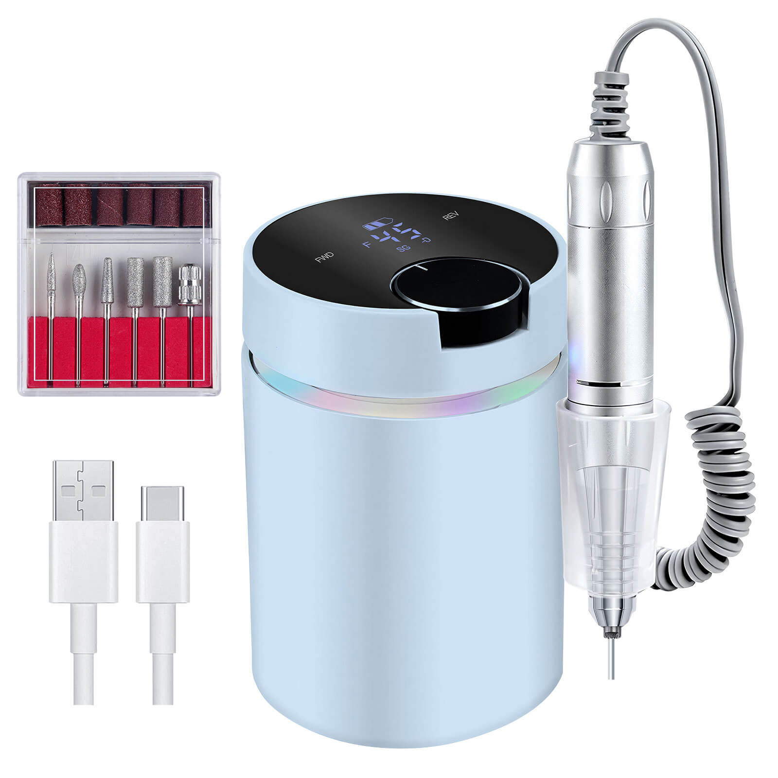 45000 RPM Rechargeable Electric Nail Drill Machine