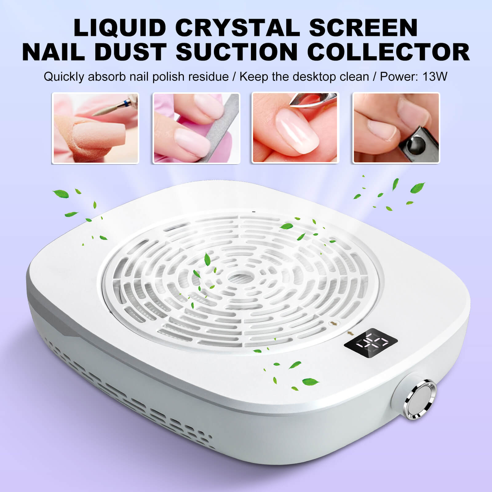 Magnetic Cover Nail Dust Extractor