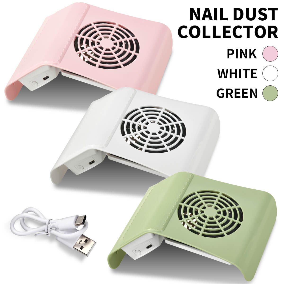 Portable USB Nail Dust Collector