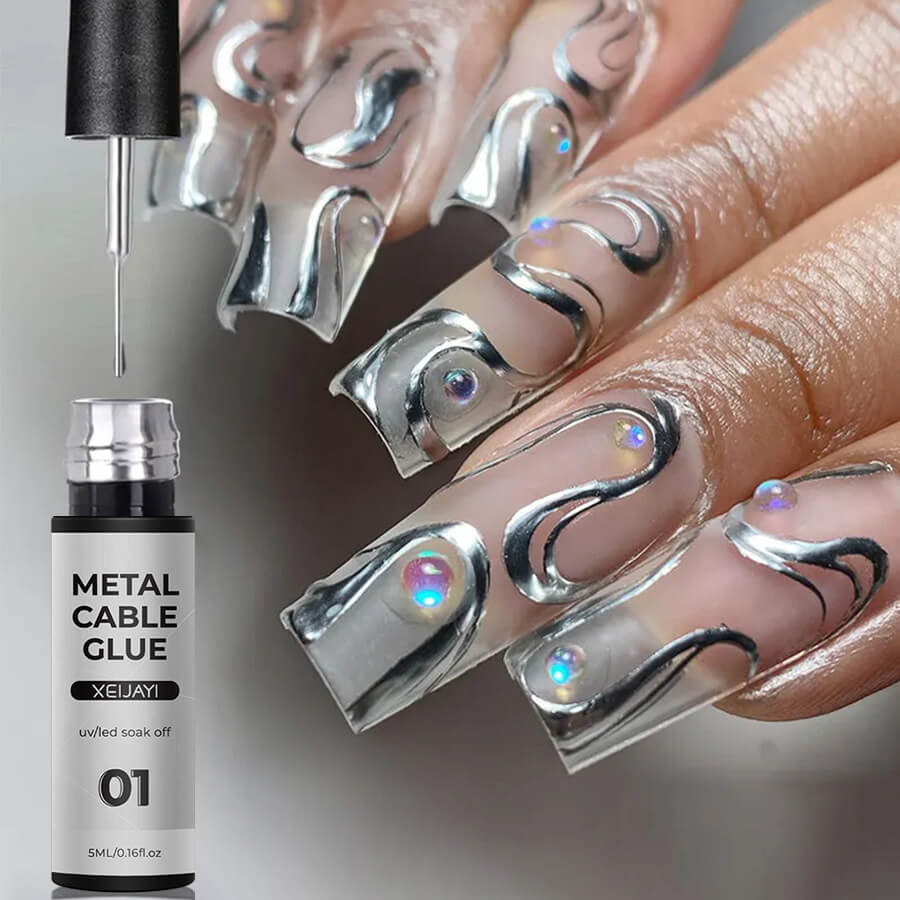 Metallic Mirror Liner Gel for Nail Art