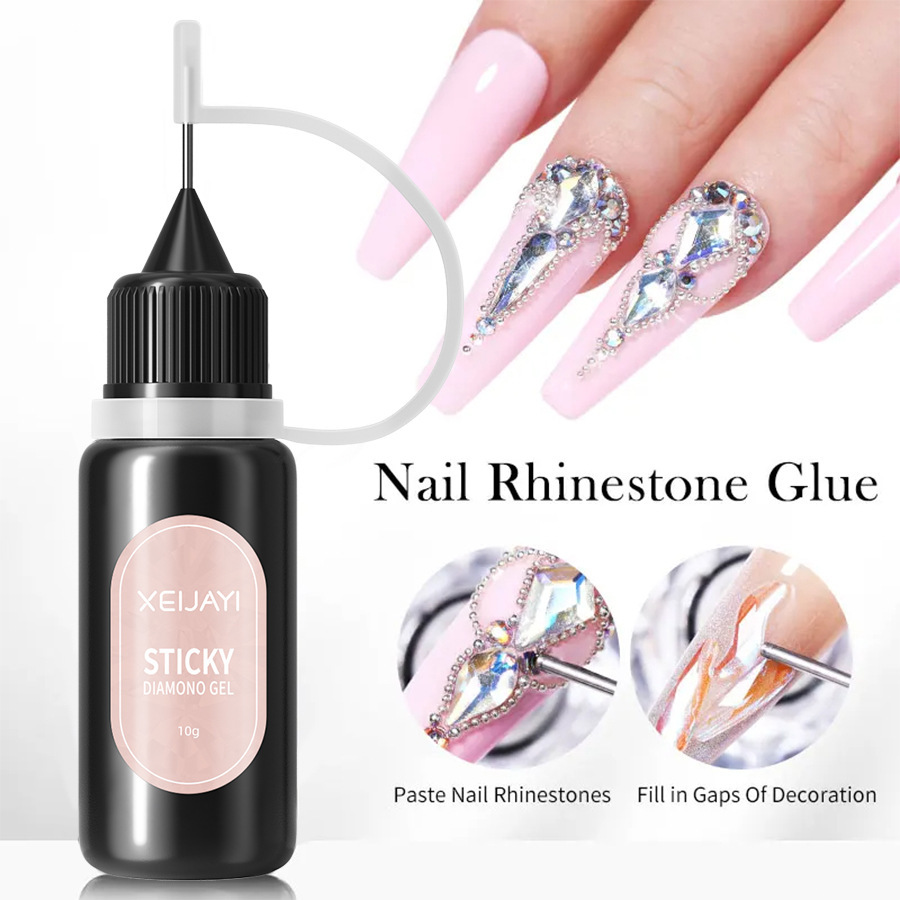 10g Nail Rhinestone Sticky Diamond Gel