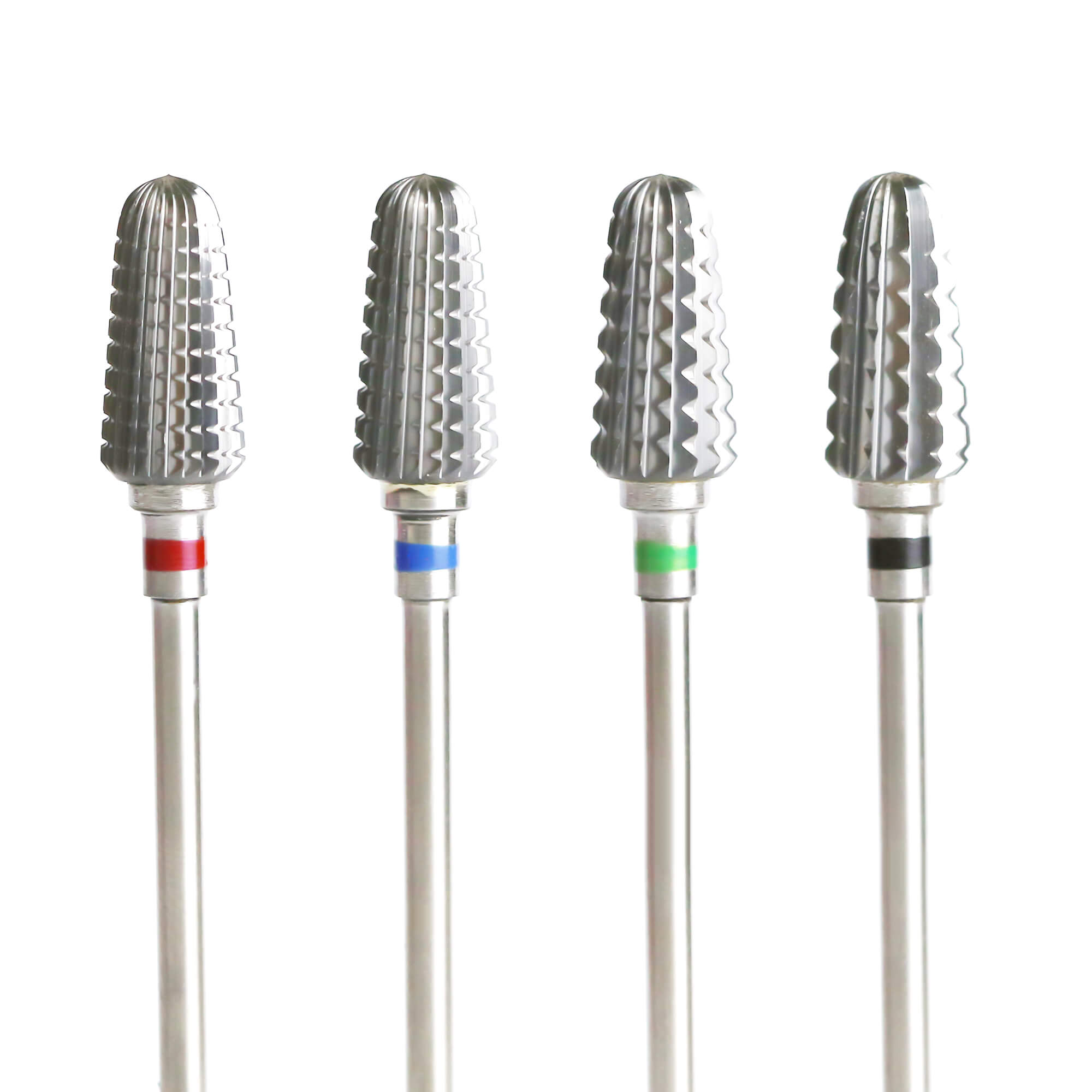 Round Top Barrel Tungsten Carbide Nail Drill Bit 4 Grit