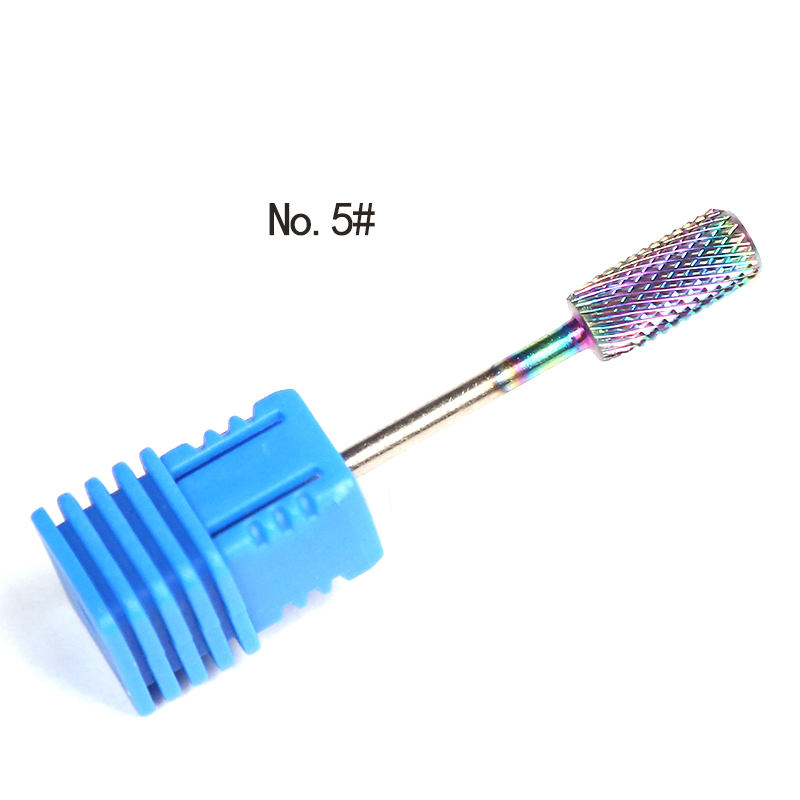 New Professional Rainbow Tungsten Nail Drill Bit